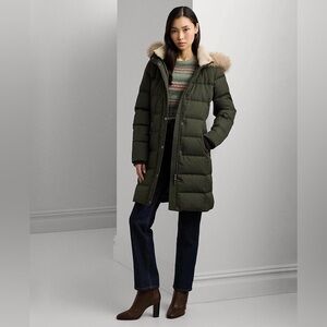 Lauren Ralph Lauren Women's Faux-Fur Hooded Puffer Coat